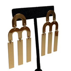 J. Crew Gold Geometric Earrings